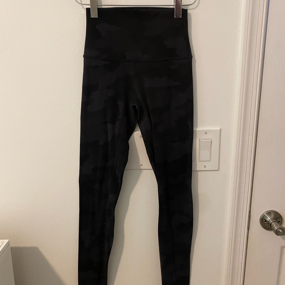 lululemon black camo align leggings